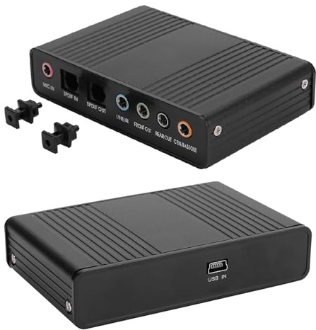 Yinhing DM HD10 Aluminium USB 5. Carte Son Optique pour Ordinateur Virtuel 7. Adaptateur Externe pour Enregistrement karaoké
