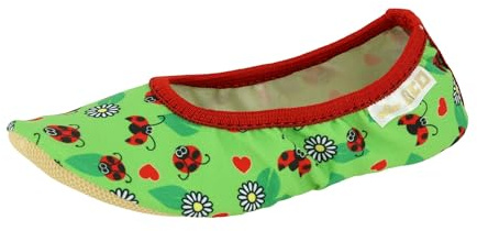 Lico G 1 STYLE Unisex Kinder Gymnastikschuhe, Grün/ Rot, 26 EU