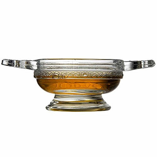 Glass Quaich Bowl 9cm - Traditional Scottish Highland Glass Drinking Bowl