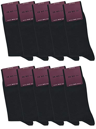 ca·wa·so Chaussettes 100% coton pour femmes | 10 paires | Chaussettes sans couture en pur coton