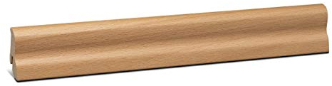 KGM Sockelleiste Marburger Profil – folierte MDF Fußbodenleiste Buche hell – Maße: 2400 x 20 x 40 mm – 1 Stück