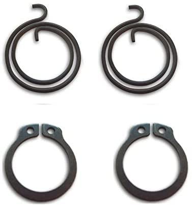 Door Handle Springs Replacement Kit - 2 x 2 Turns Spring Coil and 2 x Circlips | Use Circlip Pliers for Easy Lock Installation
