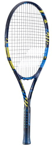 Babolat - Racchetta da Tennis Modello Ballfighter, Misura 25, Blu/Giallo, Materiale Composito, Ideale per Bambini, Strumenti didattici Integrati, Adatto ai giocatori Misura tra 135 cm e 145 cm