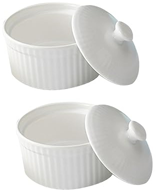 2 Pezzi Di Pirofile in Ceramica Per Dolci Da Cucina Antiaderenti Facili Da Pulire Per Budini Torte Mousse
