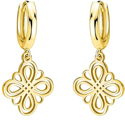 SOFIA MILANI - Damen Ohrringe 925 Silber - vergoldet/golden - Blumen Creole - E2476
