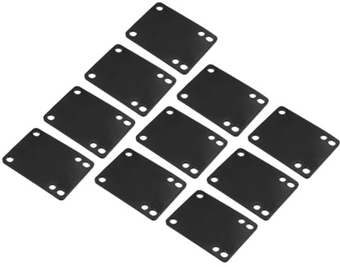 PATIKIL 1/8 Skateboard Riser Pads, 10er Pack PU 3x2 Skateboard Riser Pads geneigte Keilstoßdämpfer für Skateboard Truck, Schwarz
