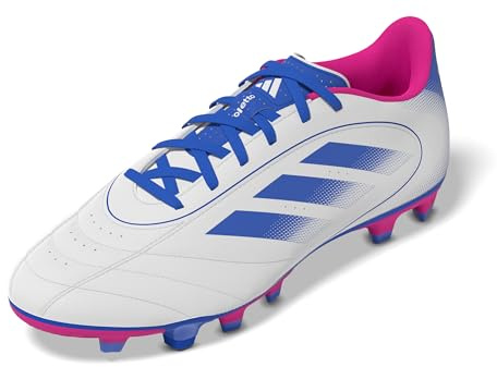 adidas Unisex Goletto IX Firm Multi Ground - Zapatillas de fútbol, White Bright Royal Team Shock Pink, 41 1/3 EU