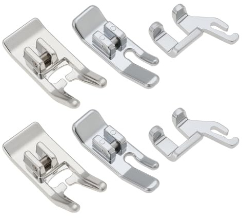 The Lord of the Tools 2 Set Ensembles d'accessoires de Pied-de-biche pour Machine à Coudre Domestique Kit de Pied-de-biche à Tige Basse Compatible avec Singer la Machine à Coudre 446014