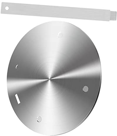 Hoement Edelstahl Induktionsplatte Wärmediffusor Herd Adapter Platte 160mm Für Gas Und Elektroherde Mit Griff