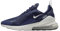 Nike Herren Air Max 270 Sneaker, Midnight Navy/White/Black/Jade, 42.5 EU