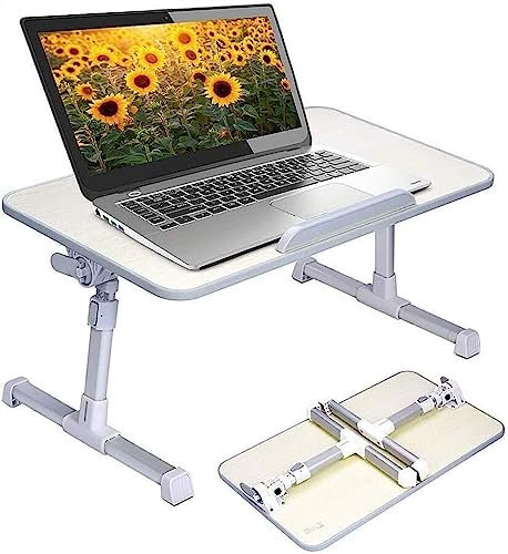 Tavolo da letto pieghevole regolabile per computer portatile divano vassoio per la colazione scrivania per divano pavimento efficiente scrivania per computer pieghevole per casa ufficio