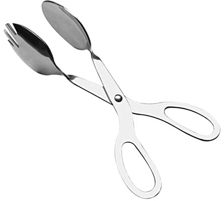 Ciieeo Stainless Steel Salad Tongs Creative Bread Clips for Buffet Serving for Salad Preparation and Fried Food Clipping