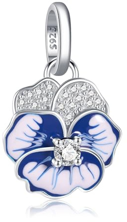 XWN Charm Anhänger Damen 925 Sterling Silber für Armband Charms Beads passend für Pandora Armband und Halskette, Kompatibel mit Europäischen Armbänder für Frauen Mädchen