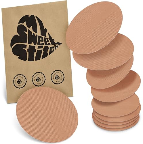 MySweetStitch 10 Fixierpflaster für CGM-Sensoren rund Beige | Hilft gegen vorzeitiges Ablösen, wasserfest und schnell trocknend, hautfreundlich, bis zu 15 Tage Halt