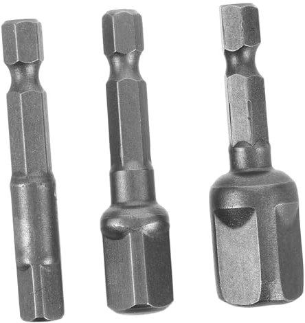 iplusmile 3pcs Electric Sleeve Adapter Socket Adapter Drill Bits Impact Socket Driver for Power Tools Flexible Extension