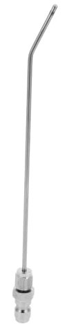 PartyKindom Aiguille De Nettoyage Haute Pression Lourd Pouvoir Nettoyage De Voiture Buse Pièce Jointe De Pulvérisation Silver Acier Inoxydable