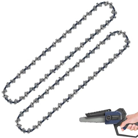 12 Inch Chainsaw Chain, 2 PCS 42cm Mini Chainsaw Chains 45-Link Replacement Chains for Small Handheld Chainsaws, for Wood Trimming and Tree Pruning