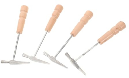 DECOMELODY 4stücke Stimmhammer für Kalimba aus Metall mit Holzgriff für Präzise Klangjustierung Kompatibel mit Daumenklavier Einfach zu Transportieren Verwenden
