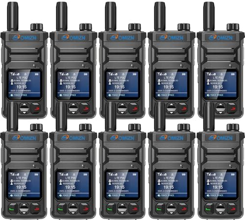 OMIZN T6 Ultra-Slim Global Walkie Talkie with Unlimited Range Over 4G LTE, AES-256 Encrypted Two Way Radio, Lifetime Free for Team Management, Truck Fleet, Construction site, Logistics