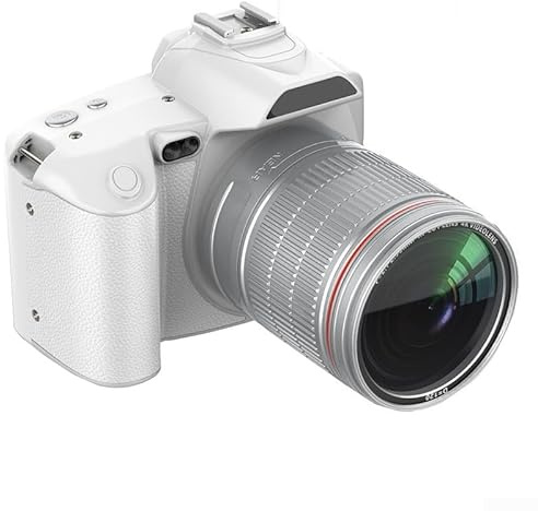 Sawhamale D5 - Fotocamera reflex digitale con doppio obiettivo anteriore e posteriore, zoom anti-shake 16x, apertura F2.7 sovradimensionata, touchscreen con angolo variabile da 3,0 pollici e controllo
