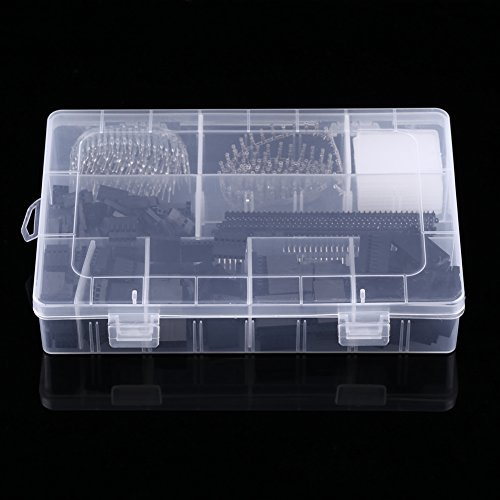 Kit de Boîtier de Connecteur à Broche Mâle Femelle, 1450 Pièces, Idéal pour la Fabrication de Fils de Saut, Prototypage électronique de Planche à Pain