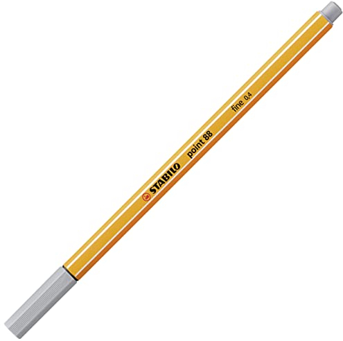Fineliner - STABILO point 88 - Einzelstift - mittelgrau