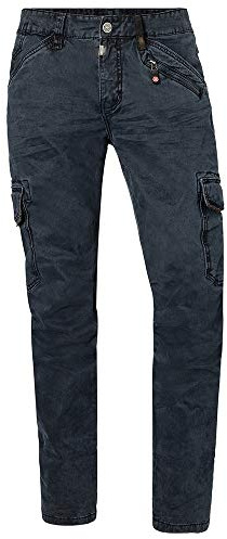 Timezone Ben cargobyxor för män, regular, Blå (Dark Night Blue 3115), 30W / 32L