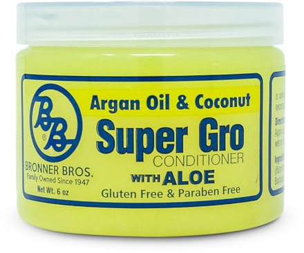 B&B Super Gro Conditioner 6 oz (ARGAN OIL & COCONUT WITH ALOE)