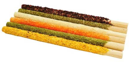 Sticks för gnagare, 6 stycken, skinka, snacks, gnagare