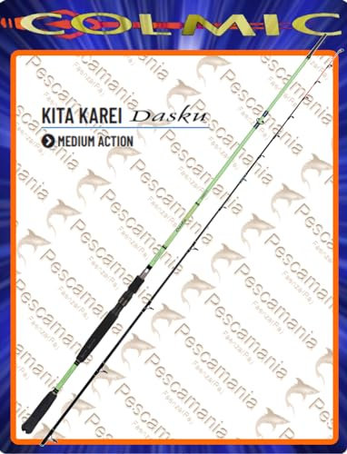 Colmic Canna da Pesca dalla Barca Kita Karei Dasku per Bolentino in Carbonio Potente e Sensibile in Vetta