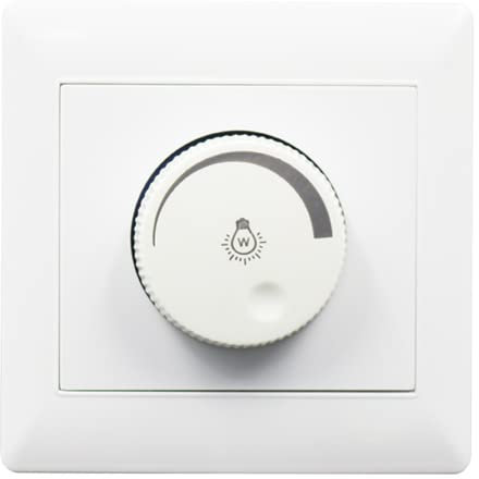 1pc Trailing Dimmer Wall Dimmer Switch Rotary Knob Lamp Brightness Controller Panel Dimmer Switch