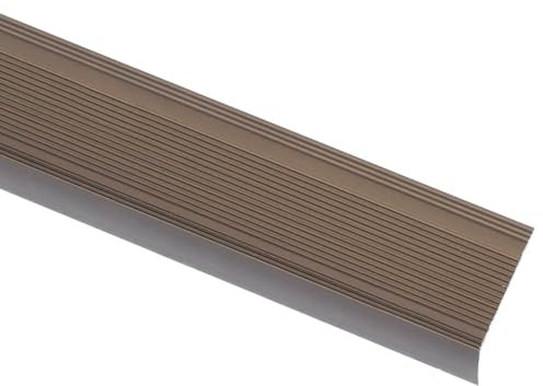 vidaXL Treppenkantenprofil in L-Form 15 Stk. Aluminium 90 cm Braun, Treppenkante, Treppenprofil, Stufenprofil, Stufenkante, Treppenprofile