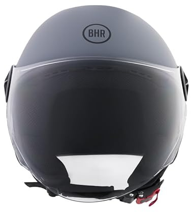 BHR Casco Demi-Jet, Casco Scooter 832 MINIMAL | Omologato ECE 22.06, Leggero e Compatto, Ideale per Città e Sottosella, Uomo e Donna, Casco Moto e Motorino