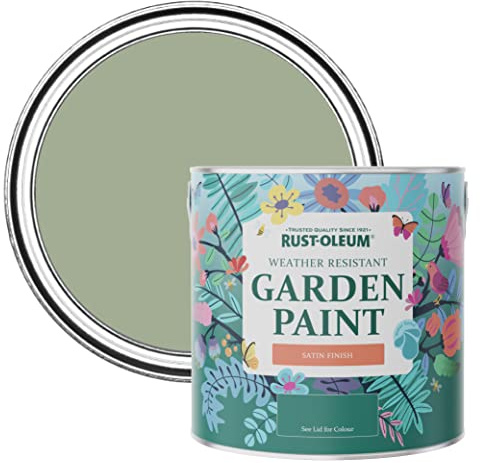 Rust-Oleum Green Mould-Resistant Garden Paint In Satin Finish - Bramwell 2.5L