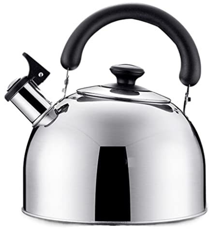 DIKNAC Théières pour Cuisinière Bouilloire à Flûte Bouilloire À Thé Sifflante en Acier Inoxydable 304 Bouilloire À Sifflet avec Poignée Bouilloire À Thé Bouilloire Sifflante