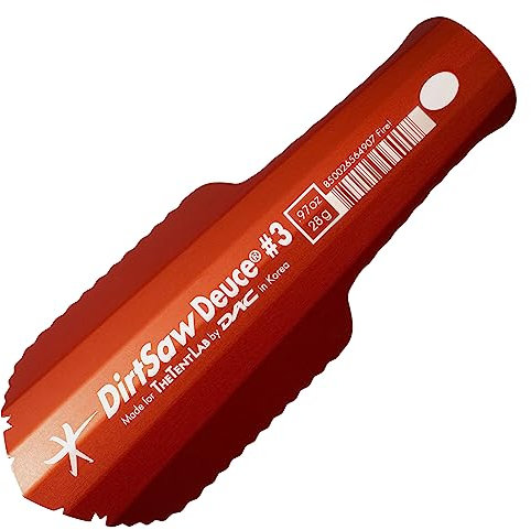 TheTentLab DirtSaw® Deuce #3 - .97 oz Ultralight Backpacking Trowel, Color: FIRE