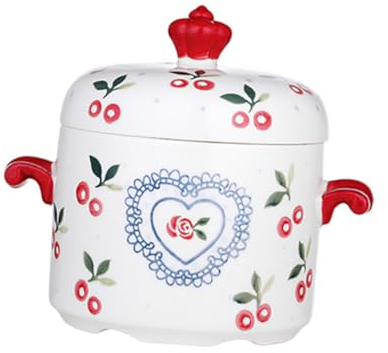 Zerodeko 1stk Kleine Suppentasse Nudeltopf Stahltopf Gärtopf Cocotte Topf Metall Topf Doppelgriff Topf Milchtopf Auflafform Topf Mini Tontöpfe Induktiontopf Vogelnest Keramik Südkorea