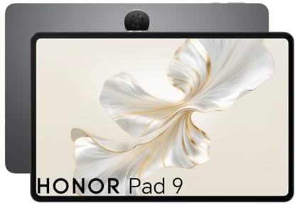 HONOR PAD 9 Tablet 8 GB + 256 GB 12.1 Pollici Wifi 120 Hz 2.5K Display con Protezione Occhi 8 Altoparlanti Android 13 Grigio Space