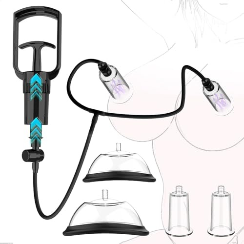 Kutocesy Pompes à Tétons Vagin Femme Tétine Suceurs De Clitoris Stimulant Chatte Agrandisseur Sein Masturbation Toys Sextoys Pour Femmes Solo (Vaginal Nipple Pumps)