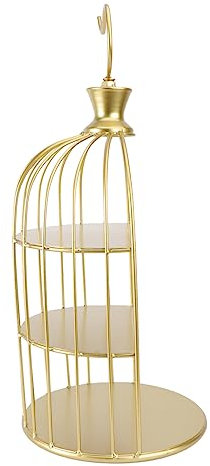 MOTHNUR stand dei dolci Stand dolci decorazione espositore dorato vassoi alzata da dessert in oro decorazioni in oro gabbie Piatto alzata per in ferro espositore per torte Golden