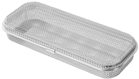 Cesta de palillo de lavavajillas, cesta de lavaplatos de acero inoxidable 10.8x4.4x2.8, soporte de utensilios de palillo de malla para cucharadas, horquillas, cubiertos pequeños.