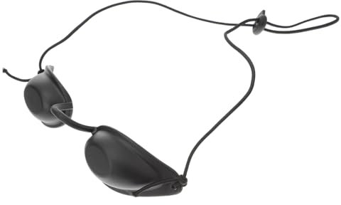 SOIMISS Cache-œil Ipl Oculaire, Lunettes De Sécurité Laser En Plastique Noir, Masque Dur Intégral, Utilisation Thérapie Par Lumière, Cosmétique Et Suppression Tatouage, Patient Esthétique