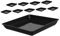 UPKOCH 10 Pièces Plateau de Pot de Fleur bacs à Fleurs pour Plantes d'intérieur Support de Pot à Fleurs bacs à Fleurs et soucoupes Plateaux de jardinière en Plastique bac à Noir