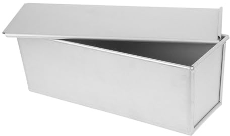 CLISPEED Non Stick Loaf Tin with Slide Cover Bread Baking Pan for Toast and Cake Heat Conductive Bread Mold Home Kitchen Gift