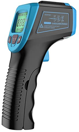 YWMJZEU Termometro Digitale a Infrarossi, Intervallo di Temperatura -58℉-1112℉ per Elettrodomestici Da Cucina E Altre Attività Gratuito in, Blu