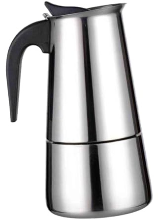 Alipis Cafetera de Acero Inoxidable para Espresso y Recipiente Portátil para Café Frío y Caliente Diseño Práctico para Hogar y Cafetería Color Plateado