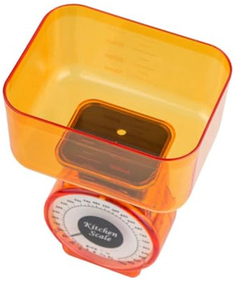 LALADEFIEE Balance Cuisine Mécanique 1kg En Plastique Compacte Sans Pile Précision Alimentaire Usage Domestique Cuisson