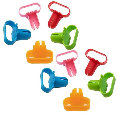 Juego de 10 herramientas de encuadernación de globos estocásticos multicolores, accesorios para fiestas, fiestas de globos, Navidad, cumpleaños, globos, herramientas para hacer nudos, globos, arcos de