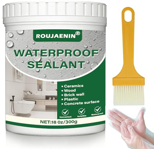 Clear Waterproof Sealant, Anti-Leak Sealer coat For Indoor & Outdoor 300g