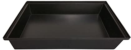 Breker Kunststoffwanne 100x100cm [geeignet als Kotwanne] 120 Liter Fassungsvolumen | Allzweckwanne | Plastikwanne | Schwarz